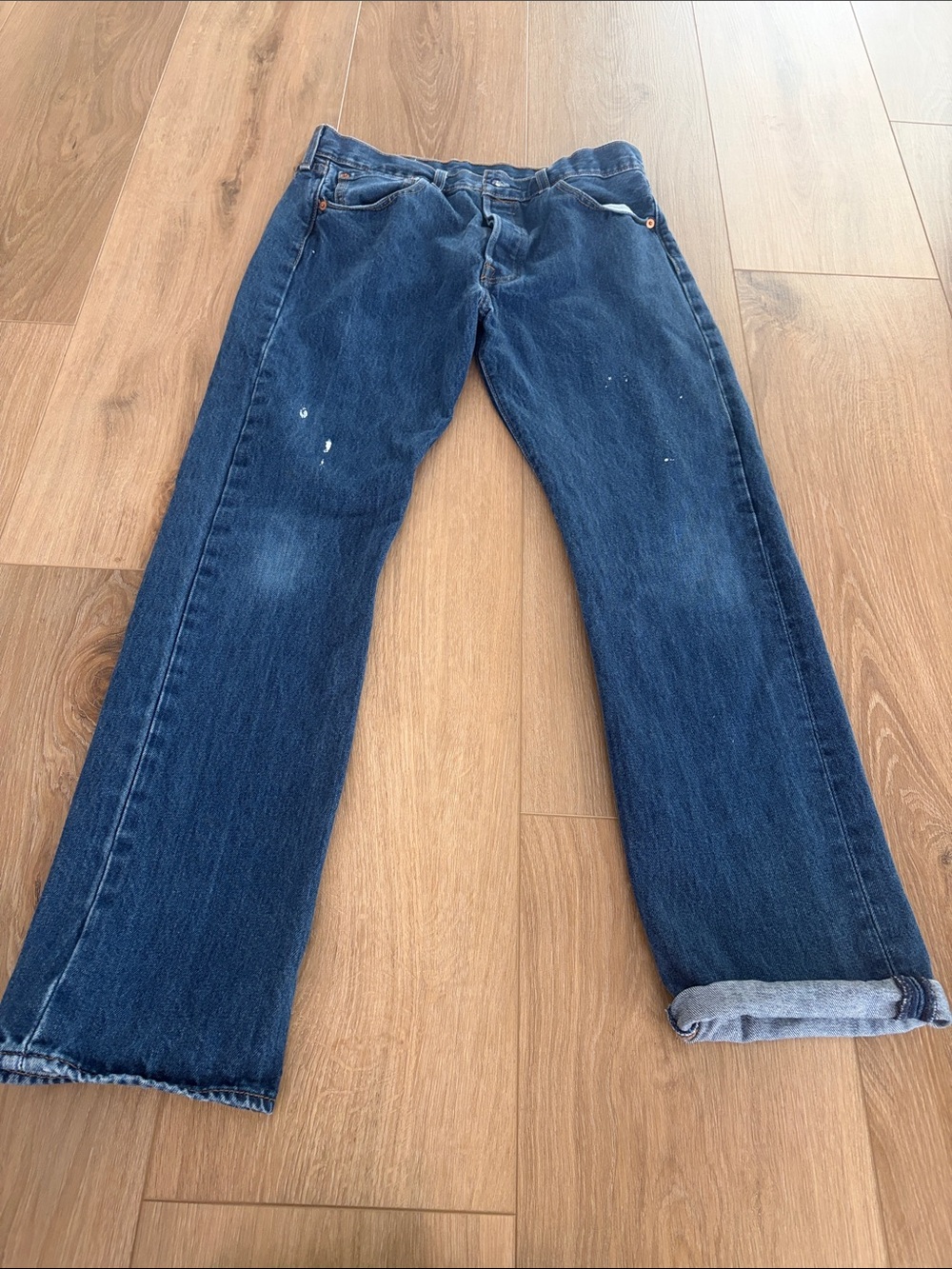 Vintage Levi's Dark Blue Straight-Leg Jeans